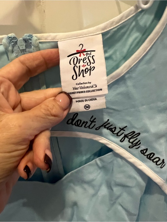 Disney Dresses & Skirts - Disney Light Blue Dumbo Dress Sleeveless with Script Detail